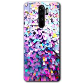 Xiaomi Redmi Note 8 Pro Mosaic Fragments Colorfull Baskılı Uyumlu Silikon Kılıf