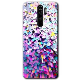 Xiaomi Redmi Note 8 Pro Mosaic Fragments Colorfull Baskılı Uyumlu Silikon Kılıf