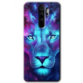 Xiaomi Redmi Note 8 Pro Neon Lion Baskılı Uyumlu Silikon Kılıf