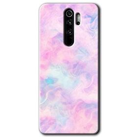 Xiaomi Redmi Note 8 Pro Pembe Duman Baskılı Uyumlu Silikon Kılıf