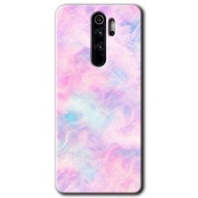 Xiaomi Redmi Note 8 Pro Pembe Duman Baskılı Uyumlu Silikon Kılıf