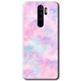 Xiaomi Redmi Note 8 Pro Pembe Duman Baskılı Uyumlu Silikon Kılıf