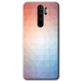 Xiaomi Redmi Note 8 Pro Polygon Graident 3 Baskılı Uyumlu Silikon Kılıf