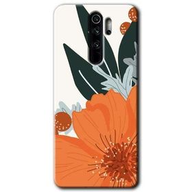 Xiaomi Redmi Note 8 Pro Portakal Çiçeği Baskılı Uyumlu Silikon Kılıf