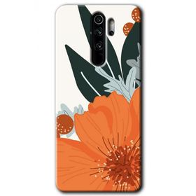 Xiaomi Redmi Note 8 Pro Portakal Çiçeği Baskılı Uyumlu Silikon Kılıf