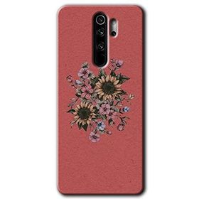 Xiaomi Redmi Note 8 Pro Retro Çiçek Baskılı Uyumlu Silikon Kılıf
