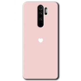 Xiaomi Redmi Note 8 Pro Sade Kalp Baskılı Uyumlu Silikon Kılıf