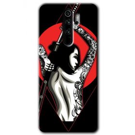 Xiaomi Redmi Note 8 Pro Samurai Girl Baskılı Uyumlu Silikon Kılıf