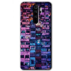 Xiaomi Redmi Note 8 Pro Şehir Görünümü Baskılı Uyumlu Silikon Kılıf