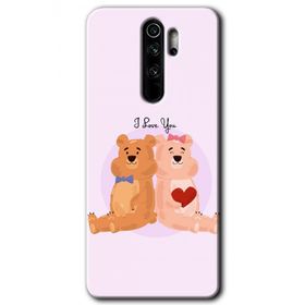 Xiaomi Redmi Note 8 Pro Sevgili Ayıcık Baskılı Uyumlu Silikon Kılıf