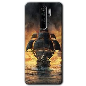 Xiaomi Redmi Note 8 Pro Siyah İnci Baskılı Uyumlu Silikon Kılıf