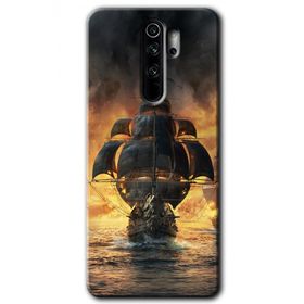 Xiaomi Redmi Note 8 Pro Siyah İnci Baskılı Uyumlu Silikon Kılıf
