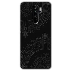 Xiaomi Redmi Note 8 Pro Siyah Mandala Baskılı Uyumlu Silikon Kılıf
