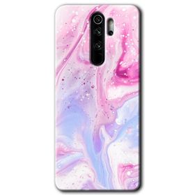 Xiaomi Redmi Note 8 Pro Spots Lilac Baskılı Uyumlu Silikon Kılıf