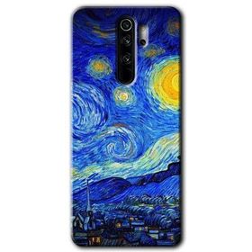 Xiaomi Redmi Note 8 Pro Starry Night Baskılı Uyumlu Silikon Kılıf