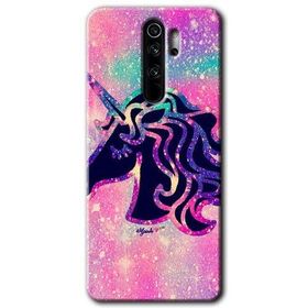 Xiaomi Redmi Note 8 Pro Unicorn Kristal Baskılı Uyumlu Silikon Kılıf