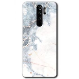 Xiaomi Redmi Note 8 Pro White Marble Baskılı Uyumlu Silikon Kılıf