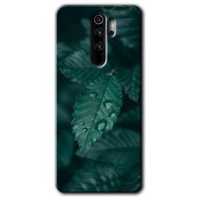 Xiaomi Redmi Note 8 Pro Yağmurlu Yaprak Baskılı Uyumlu Silikon Kılıf