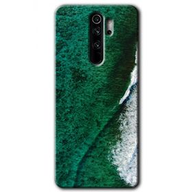 Xiaomi Redmi Note 8 Pro Yeşil Okyanus Baskılı Uyumlu Silikon Kılıf