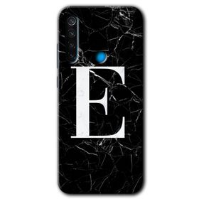 Xiaomi Redmi Note 8 Siyah Mermer Desenli F Harfi Baskılı Uyumlu Silikon Kılıf