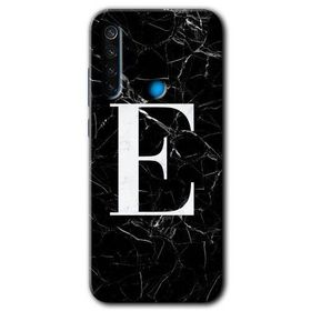 Xiaomi Redmi Note 8 Siyah Mermer Desenli F Harfi Baskılı Uyumlu Silikon Kılıf