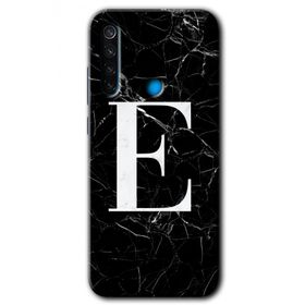Xiaomi Redmi Note 8 Siyah Mermer Desenli F Harfi Baskılı Uyumlu Silikon Kılıf