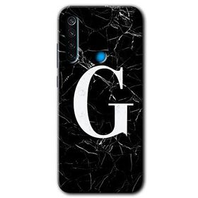 Xiaomi Redmi Note 8 Siyah Mermer Desenli H Harfi Baskılı Uyumlu Silikon Kılıf
