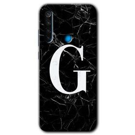 Xiaomi Redmi Note 8 Siyah Mermer Desenli H Harfi Baskılı Uyumlu Silikon Kılıf