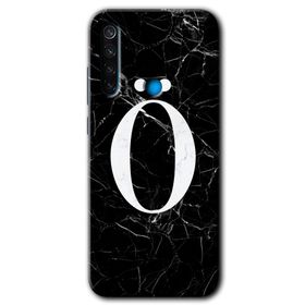 Xiaomi Redmi Note 8 Siyah Mermer Desenli P Harfi Baskılı Uyumlu Silikon Kılıf