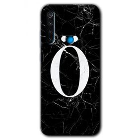 Xiaomi Redmi Note 8 Siyah Mermer Desenli P Harfi Baskılı Uyumlu Silikon Kılıf