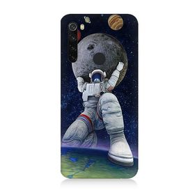 Xiaomi Redmi Note 8 Uyumlu Astronot Baskılı Silikon Kılıf