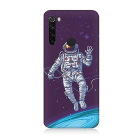 Xiaomi Redmi Note 8 Uyumlu Astronot Baskılı Silikon Kılıf