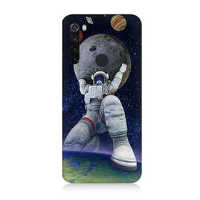 Xiaomi Redmi Note 8 Uyumlu Astronot Baskılı Silikon Kılıf