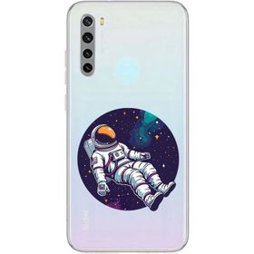 Xiaomi Redmi Note 8 Uyumlu Astronot Baskılı Silikon Kılıf