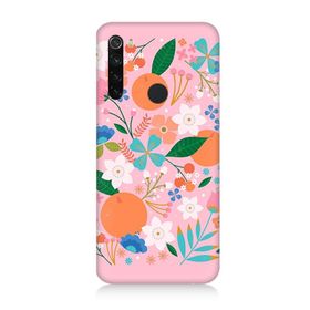 Xiaomi Redmi Note 8 Uyumlu Portakal Çiçeği Baskılı Silikon Kılıf