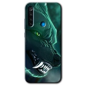 Xiaomi Redmi Note 8 Yeşil Kurt Baskılı Uyumlu Silikon Kılıf