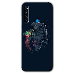 Xiaomi Redmi Note 8T Astronot Kıyafeti Baskılı Uyumlu Silikon Kılıf