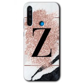 Xiaomi Redmi Note 8T Beyaz Mermer Desenli B Harfi Baskılı Uyumlu Silikon Kılıf