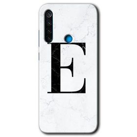 Xiaomi Redmi Note 8T Beyaz Mermer Desenli F Harfi Baskılı Uyumlu Silikon Kılıf