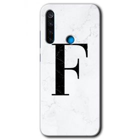 Xiaomi Redmi Note 8T Beyaz Mermer Desenli G Harfi Baskılı Uyumlu Silikon Kılıf