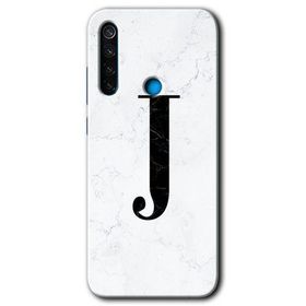 Xiaomi Redmi Note 8T Beyaz Mermer Desenli K Harfi Baskılı Uyumlu Silikon Kılıf