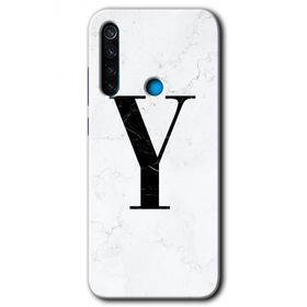 Xiaomi Redmi Note 8T Beyaz Mermer Desenli Z Harfi Baskılı Uyumlu Silikon Kılıf