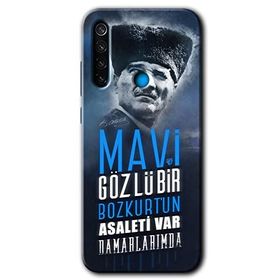 Xiaomi Redmi Note 8T Bozkurt Göktürk Baskılı Uyumlu Silikon Kılıf