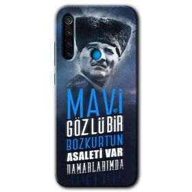 Xiaomi Redmi Note 8T Bozkurt Göktürk Baskılı Uyumlu Silikon Kılıf