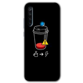 Xiaomi Redmi Note 8T Coffee Battery Baskılı Uyumlu Silikon Kılıf