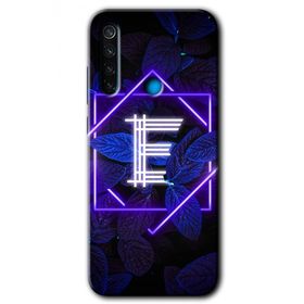 Xiaomi Redmi Note 8T Dark Neon Yaprak F Harfi Baskılı Uyumlu Silikon Kılıf