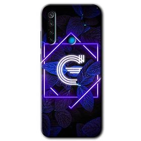 Xiaomi Redmi Note 8T Dark Neon Yaprak H Harfi Baskılı Uyumlu Silikon Kılıf