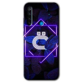 Xiaomi Redmi Note 8T Dark Neon Yaprak P Harfi Baskılı Uyumlu Silikon Kılıf