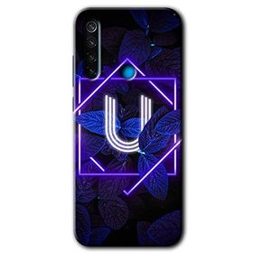 Xiaomi Redmi Note 8T Dark Neon Yaprak Ü Harfi Baskılı Uyumlu Silikon Kılıf