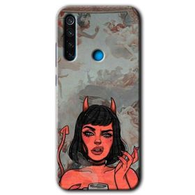 Xiaomi Redmi Note 8T Devil Girl Baskılı Uyumlu Silikon Kılıf